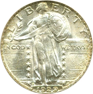 image for: 1929-S 25c PCGS MS66 FH