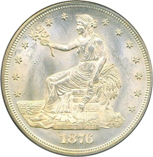 image for: 1876 Trade$ PCGS MS65
