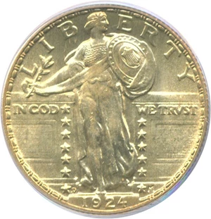 image for: 1924-D 25c PCGS MS65 FH