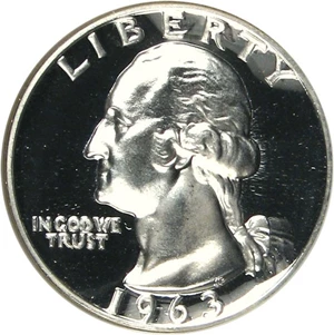 image for: 1963 25c NGC Proof 68 Cameo