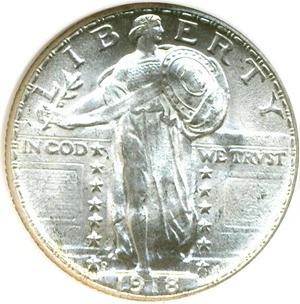 image for: 1918-D 25c NGC MS66 FH