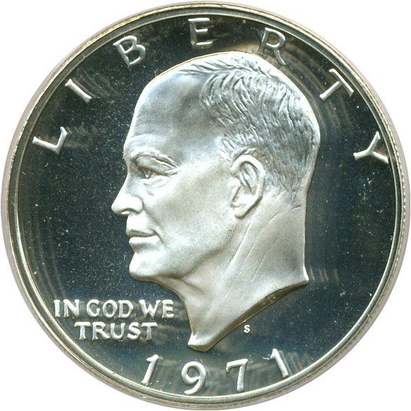 image for: 1971-S $1 Silver PCGS Proof 69 DCameo