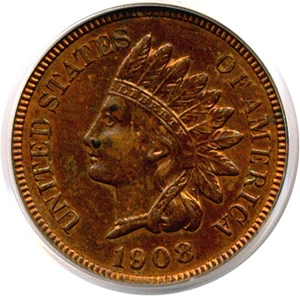image for: 1908 1c PCGS MS63 RB