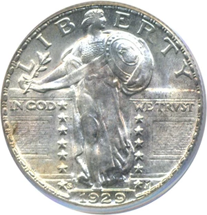 image for: 1929-S 25c PCGS MS65