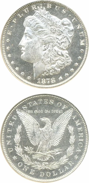 image for: 1878 7/8TF $1 NGC MS65 DMPL