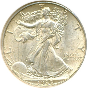 image for: 1933-S 50c NGC AU58