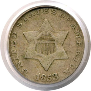 image for: 1853 3cS PCGS VF25