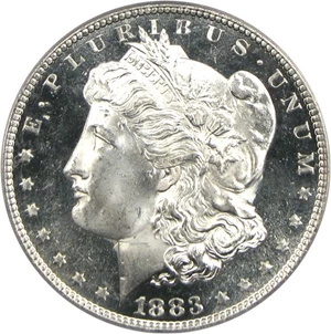 image for: 1883-CC $1 PCGS MS66 DMPL