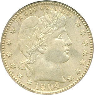 image for: 1904-O 25c PCGS MS65