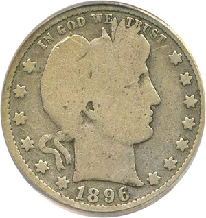 image for: 1896-S 25c PCGS Good-6