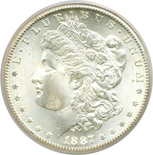 image for: 1887-S $1 PCGS MS66