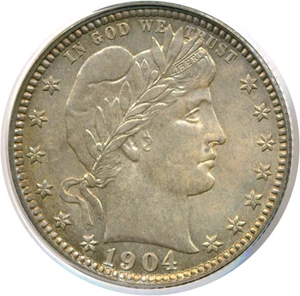image for: 1904-O 25c PCGS MS65