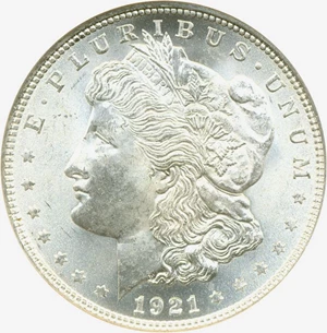 image for: 1921 $1 Morgan NGC MS67