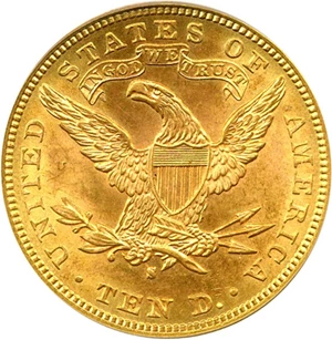 image for: 1892-S $10 PCGS MS63