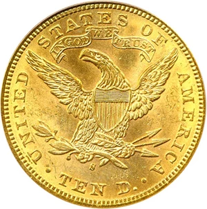 image for: 1898-S $10 PCGS MS63