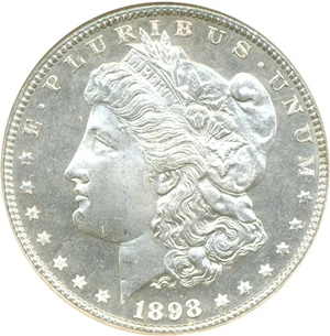 image for: 1898 $1 NGC MS67 PL