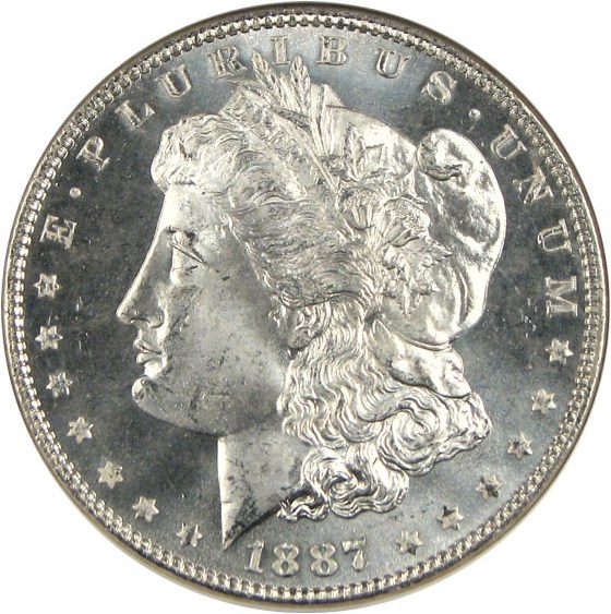 image for: 1887/6 $1  NGC MS65 PL