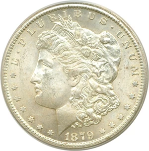 image for: Top 100 VAM: 1879-CC $1 Capped Die (VAM 3) PCGS/CAC MS64