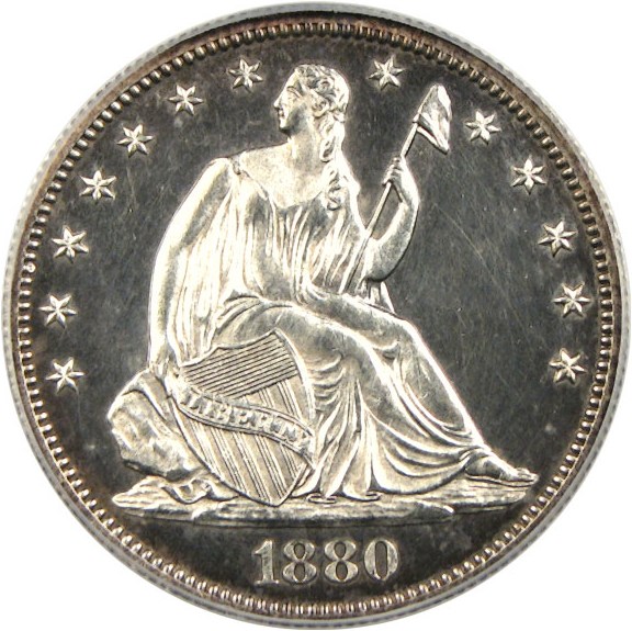 image for: 1880 50c  PCGS Proof 63 Cameo