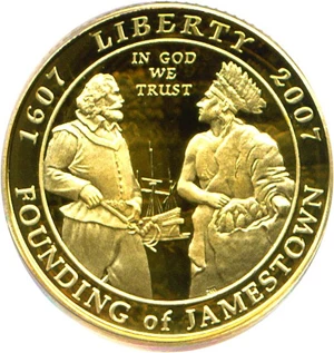 image for: 2007-W $5 Jamestown PCGS Proof 69 DCameo