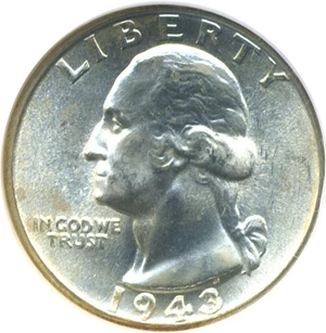 image for: 1943-D 25c NGC MS67