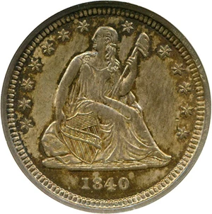 image for: 1840-O 25c Drapery NGC MS62