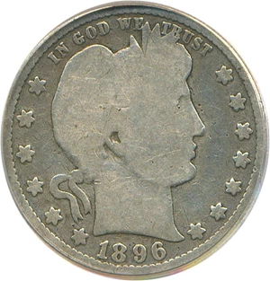 image for: 1896-S 25c PCGS Good-4