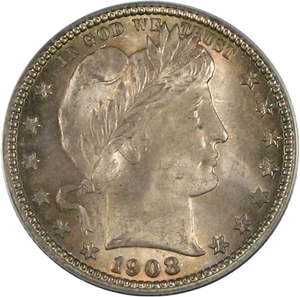 image for: 1908-O 25c PCGS MS65