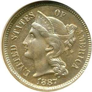 image for: 1887/6 3cN NGC Proof 65