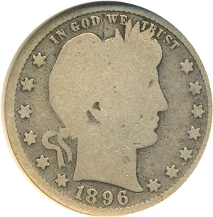 image for: 1896-S 25c NGC AG-3