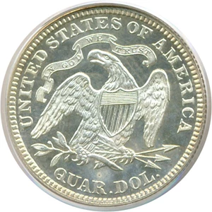 image for: 1881 25c PCGS Proof 62 Cameo