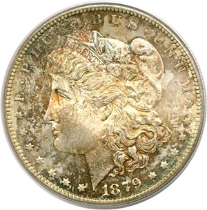 image for: 1879-S $1 Rev.'78 PCGS MS65