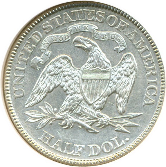 image for: 1887 50c  NGC AU58 