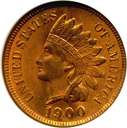 image for: 1900 1c  NGC MS64 RD