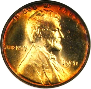image for: 1931 1c NGC MS67 RD * Color *