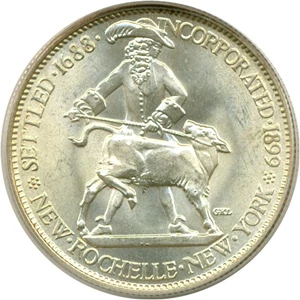 image for: 1938 50c New Rochelle PCGS MS64 OGH