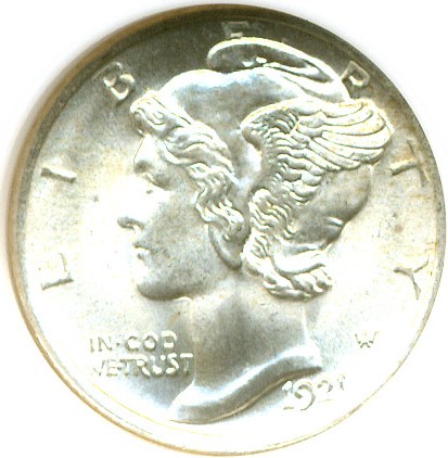 image for: 1921 10c  NGC MS67 FB