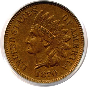 image for: 1870 1c PCGS MS63 BN