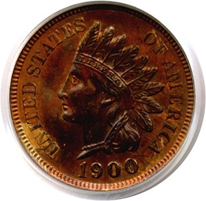 image for: 1900 1c PCGS MS63 BN