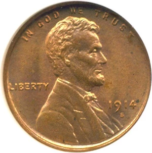 image for: 1914-S 1c NGC MS65 RD