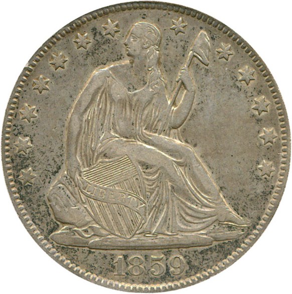 image for: 1859-O 50c  PCGS XF40