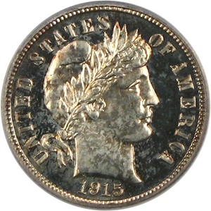 image for: 1915 10c PCGS Proof 65