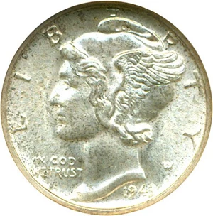 image for: 1943 10c ANACS MS64