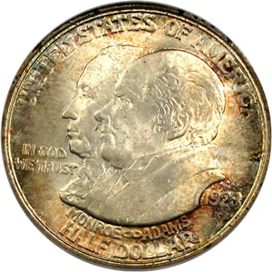 image for: 1923-S 50c Monroe PCGS/CAC MS65 OGH
