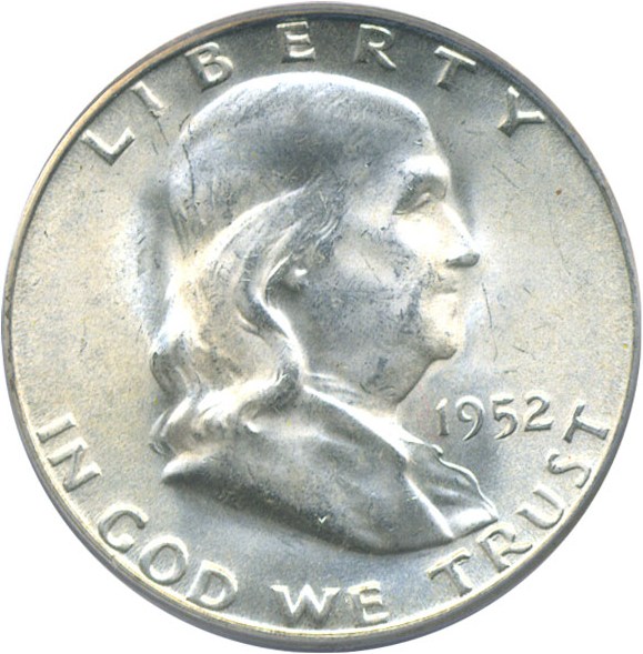 image for: 1952-S 50c  PCGS MS65 FBL