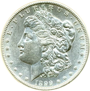 image for: 1899-S $1 DGS AU53 (Lightly Cleaned, Scratched)