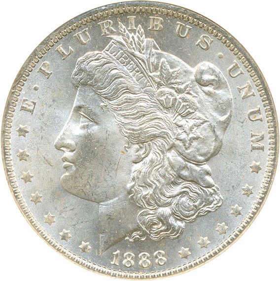 image for: Top 100 VAM: 1888-O $1 VAM 9  Doubled Arrows NGC MS65 