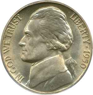 image for: 1950-D 5c PCGS MS66 FS