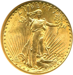 image for: 1920 $20 NGC MS63