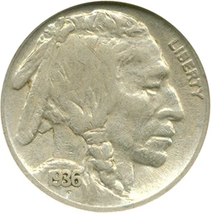 image for: 1936-S/S 5c ANACS VF35